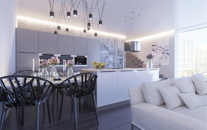 Salon z otwartą kuchnią – jak najlepiej zaaranżować przestrzeń?